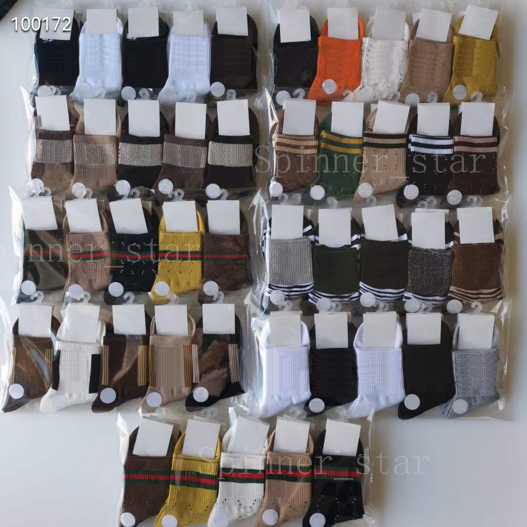 

Fashion Four Seasons Mens and Womens Socks Pure Cotton Mid-length Sports Stretch Comfortable Breathable Skin-friendly, Black;white