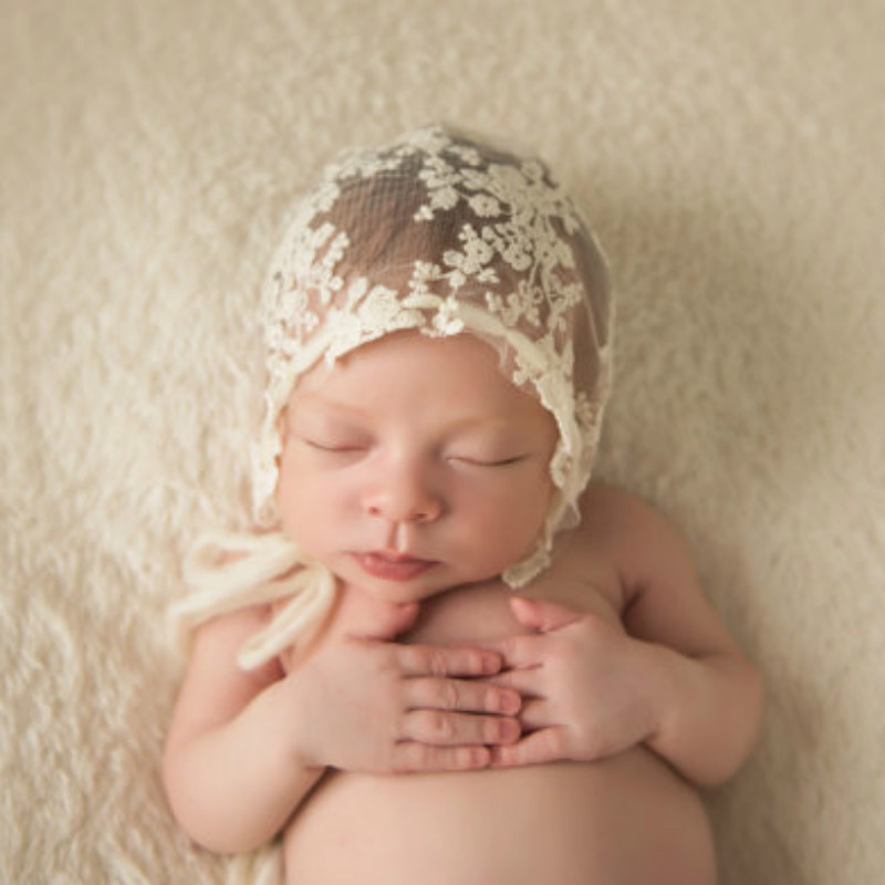 

Newborn Photography Photo Props hats cotton lace embroidery straps Caps Hat Christmas children cap cute baby Accessories, Pls pay the different