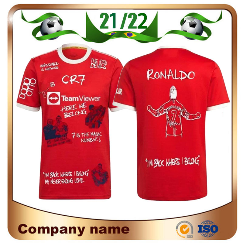 

21 22 RONALDO Special Edition Red Soccer Jerseys 2021 POGBA MARTIAL LINGARD B. FERNANDES UNITED SANCHO RASHFORD Football shirt uniform sale, Home special edition