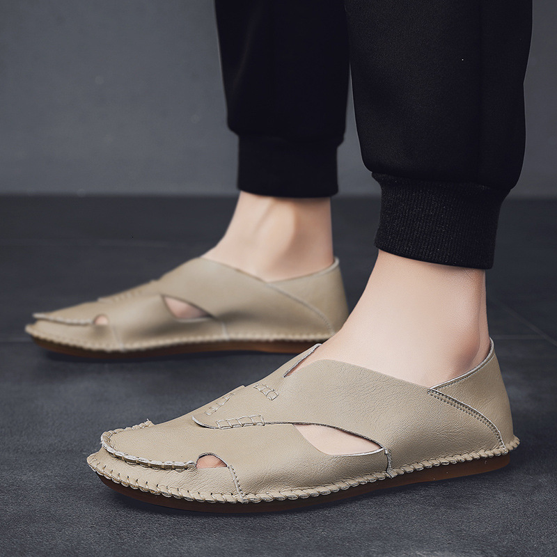 

Slippers summer men's sandals casual shoes fashion trend beach P4ZP, 1# shoe box