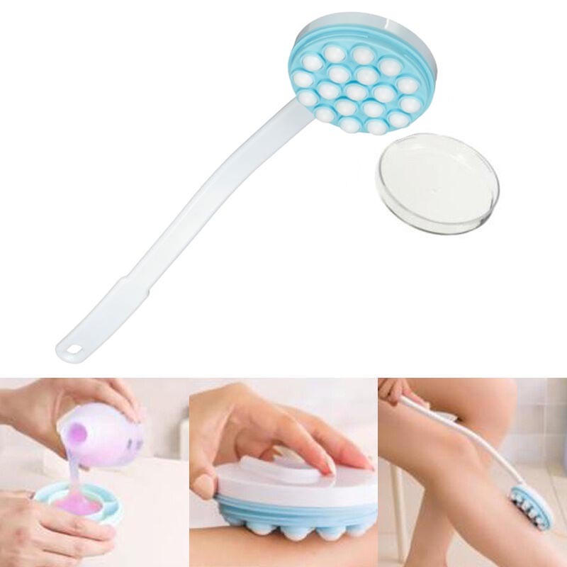 Long Handle Cream Lotion Applicator Back Massager Scrubber for SPA Bath Tool P9-image-692198541