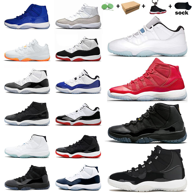 

Jumpman 11 With Box Basketball Shoes 11s Retro Sports Trainers Sneakers Citrus Low Legend Blue High 25th Concord Bred Space Jam Cap and Gown Gamma Men's Women's Outdoor, B9 win like 96 36-47