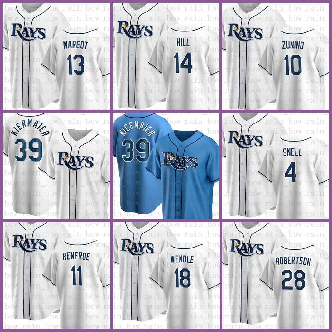 

39 Kevin Kiermaier Baseball Jersey Tampa Bay Custom Rays Blake Snell Brett Phillips Joey Wendle Adeiny Hechavarria Brad Miller Green, Jersey(guangmang)