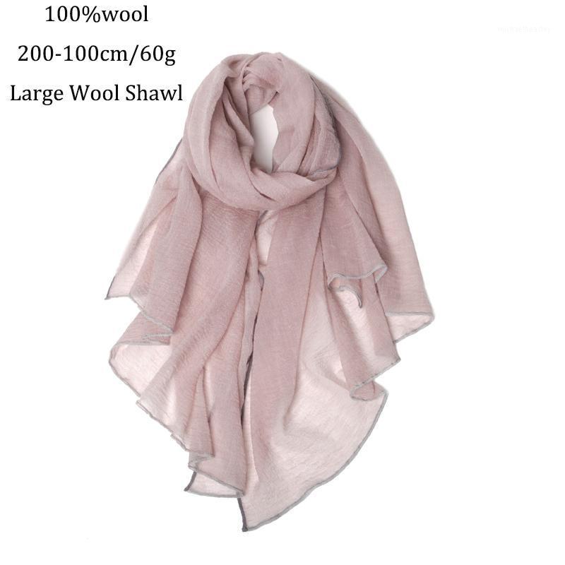 

Scarves Wool Scarf Women Large Size Designer Solid Color Fashion Shawl Wrap Four Seasons Sunscreen Female