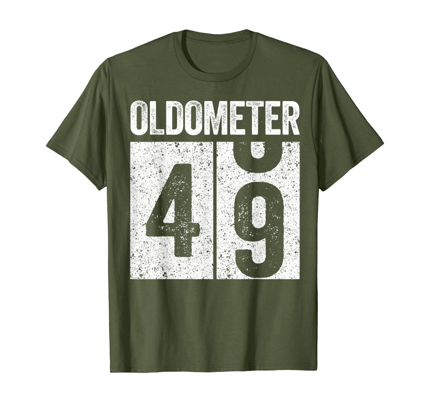 Oldometer 49 T-Shirt 49th Birthday Gift Shirt T-Shirt-image-698504404