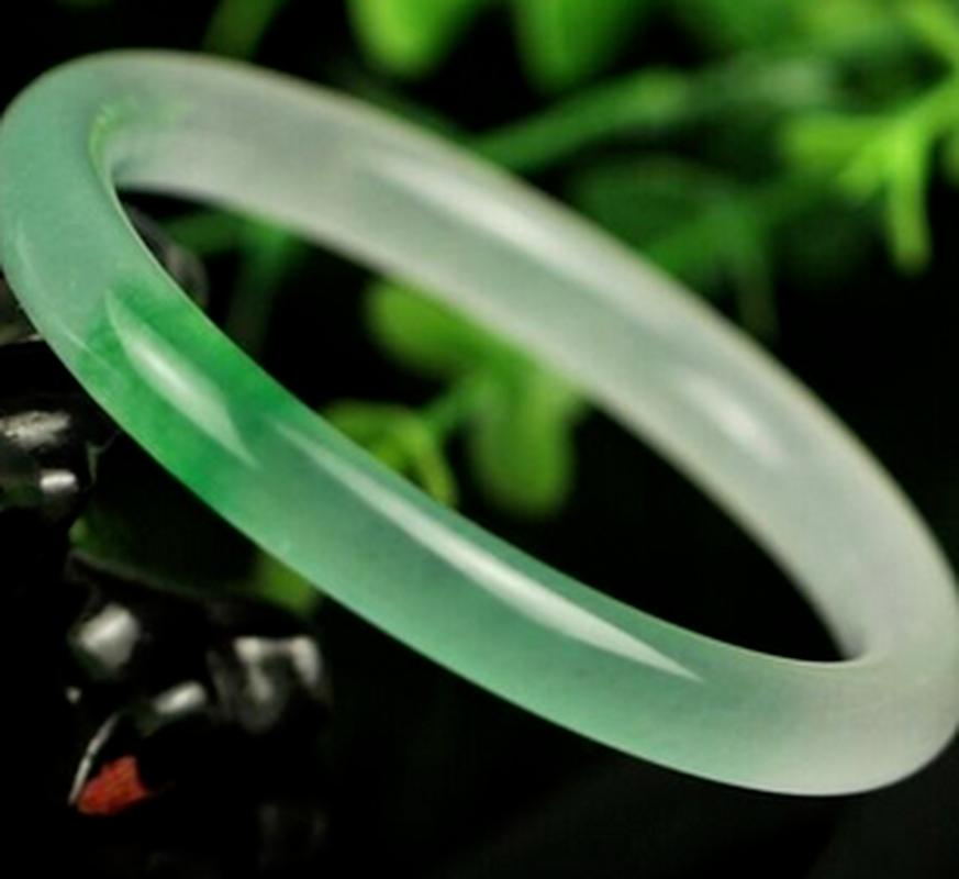 

Bangle Natural 56-63mm Transparent Green Jade Jadeite Bracelet