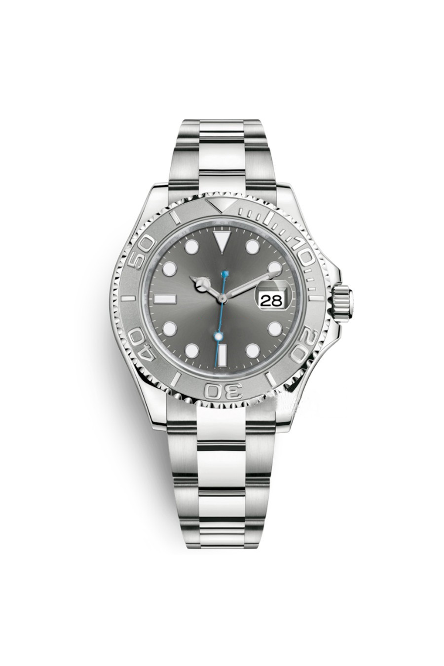 

Men's Watch 40MM Silver case Automatic stainless steel waterproof luminous sapphire