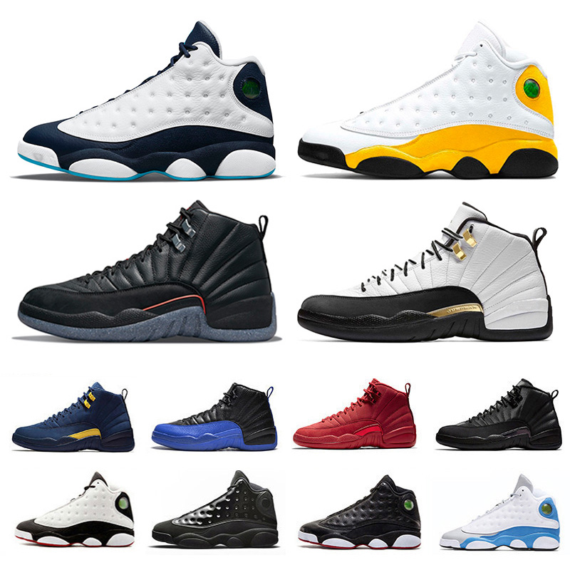 

Jumpman 12s 13s mens basketball shoes Twist Utility Royalty Flu Game 12 Del Sol Obsidian Starfish Court Purple Dark Powder Blue 13 men trainers sports sneakers 40-47, Pay for box