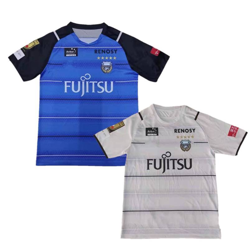 

2021 Kawasaki Frontale Soccer Jerseys 2021/22 #11 YU Home Blue Uniform Mens #14 KENGO Away White Football Shirt