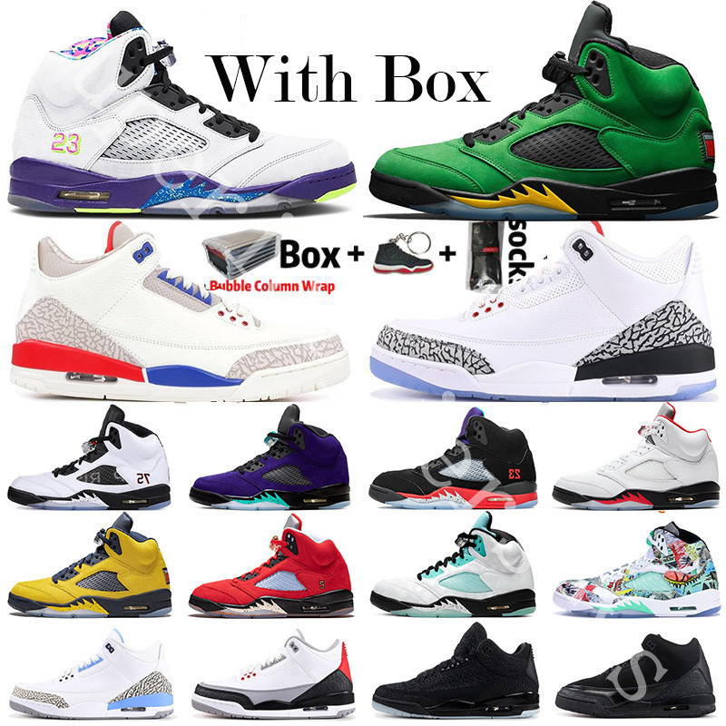 

Jumpman 5 5s Mens Basketball Shoes Fire Red Top 3 Travis Scotts White Cement UNC Black Cat Island Green 3s Designer Trainers Sneakers, 21