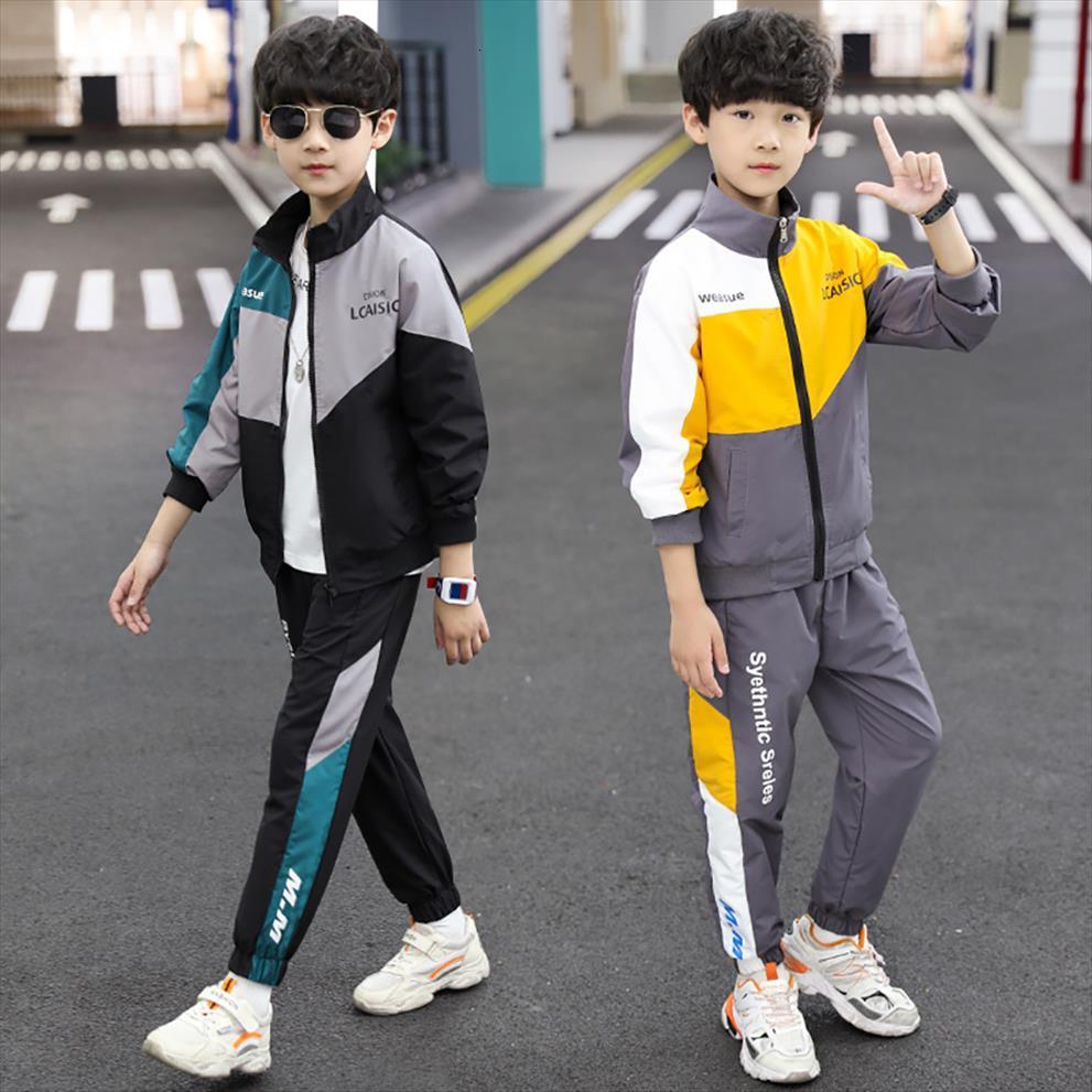 

child tracksuit clothes boys sport suit for teenager kids cotton casual sports children fashion tracksuits 5 11y, White