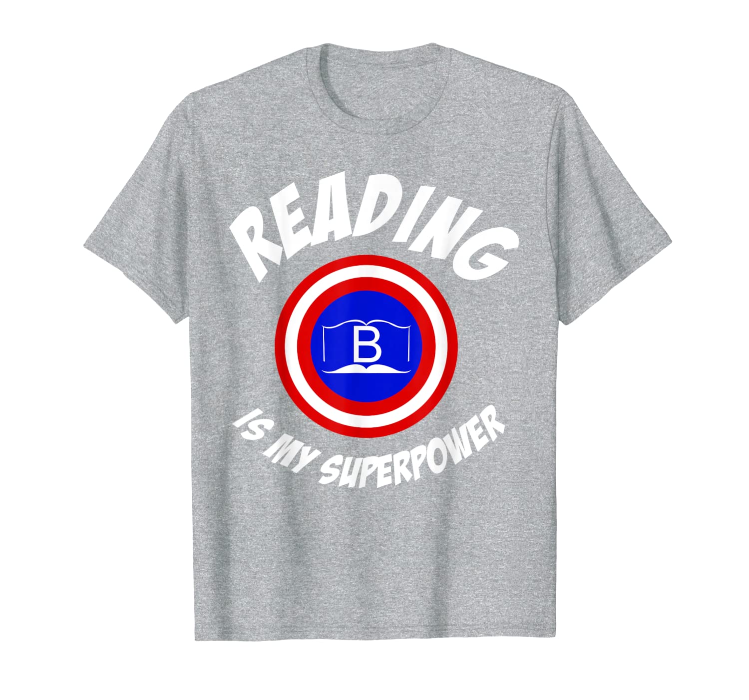 

reading is my superpower | cute read more gift t-shirt, White;black