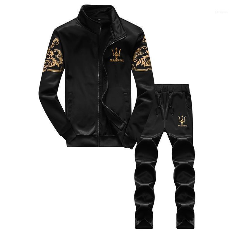 

Men's Tracksuits Zhuowolves Sets Casual Sportswear Stand Collar Long Sleeve Elastic Drawstring Pants Suit1, Gray