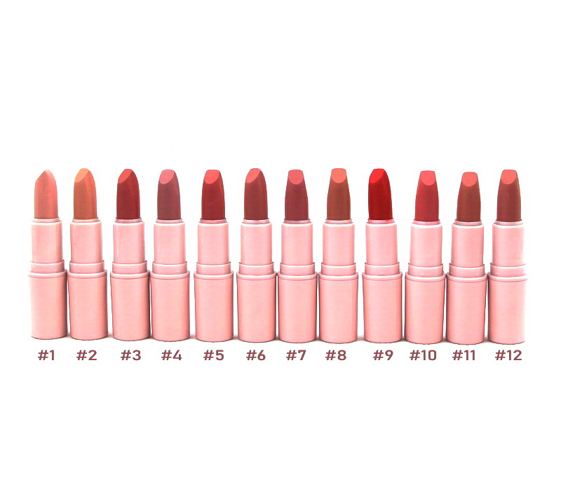 

Matte Lipstick 12 Color Rouge A Levre Long-lasting Easy to Wear Make Up Lip Stick Shades, Extra shipping fees only