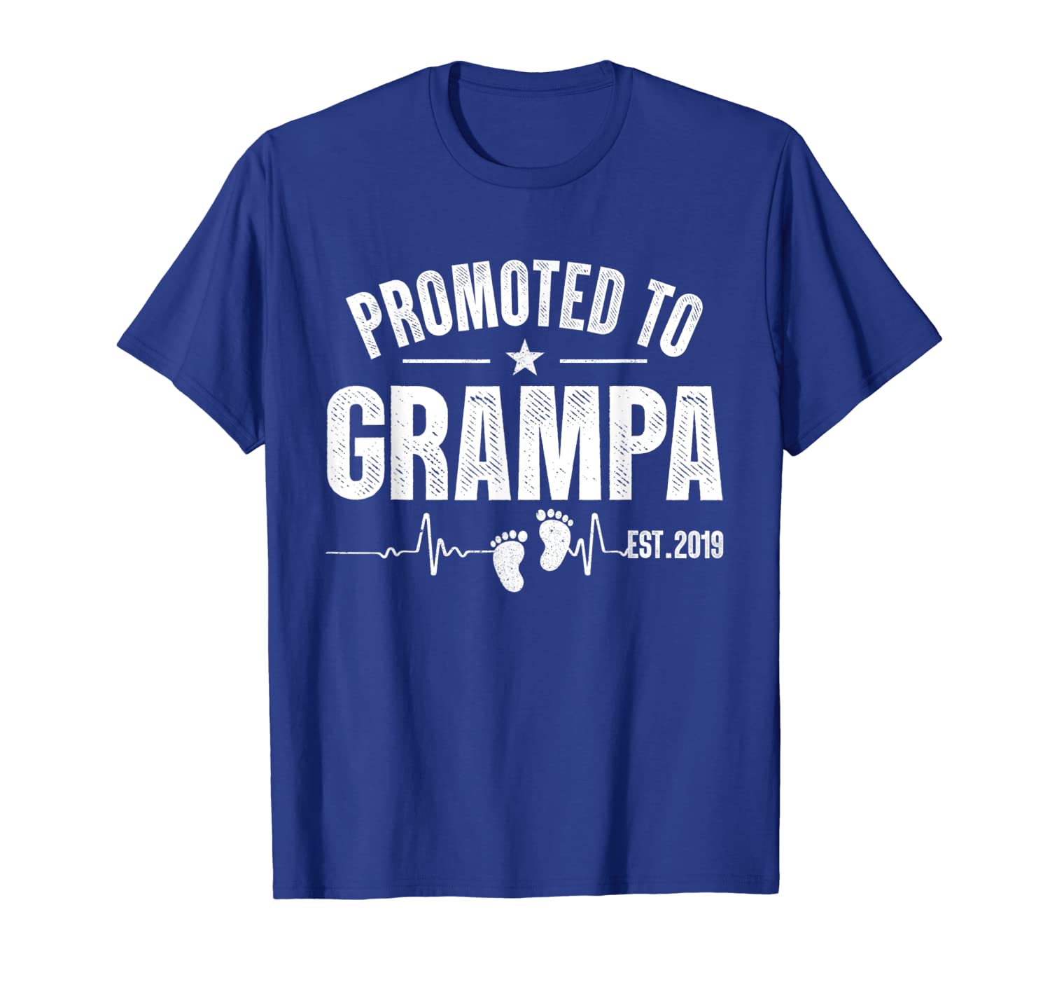 

promoted to grampa est 2019 shirt first time new fathers day, White;black