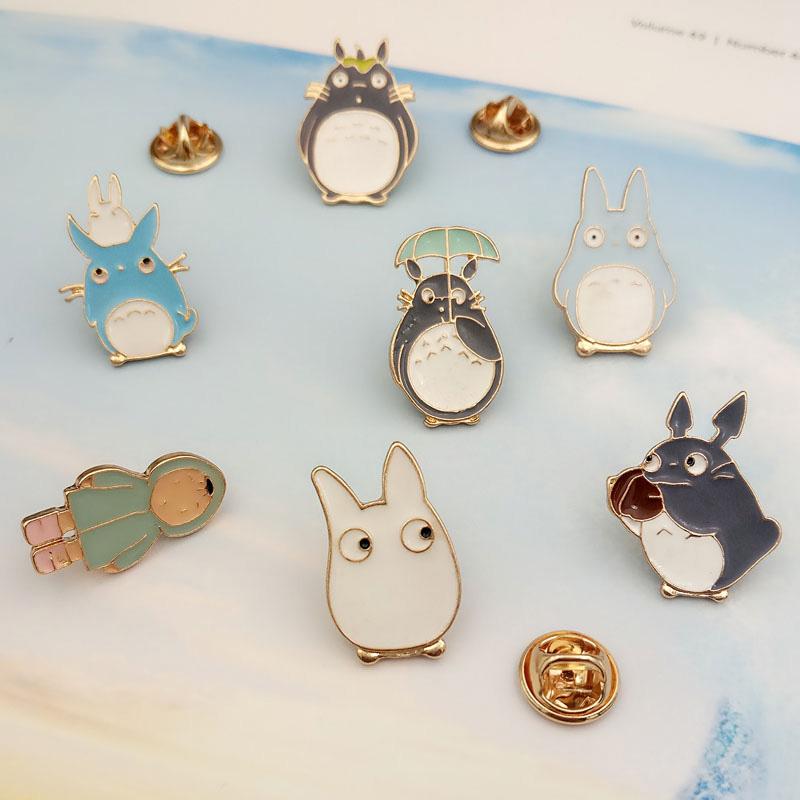 

Pins, Brooches Totoro Metal Pins And For Fashion Lapel Pin Backpack Bags Badge Kids Gifts