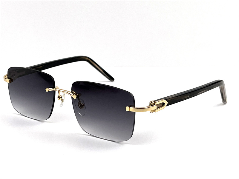 

Selling fashion design sunglasses 012S square rimless frame classic simple generous style uv400 protection eyewear with case