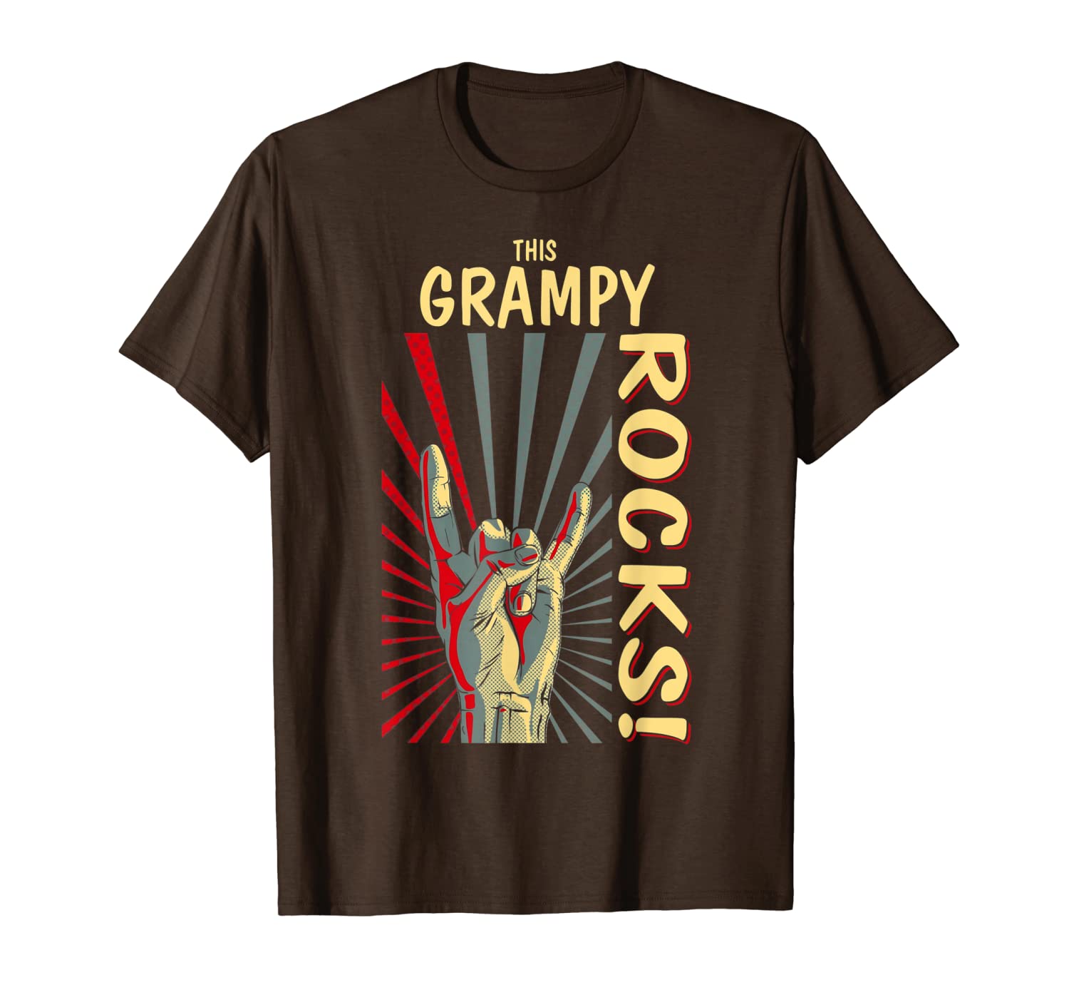 

this grampy rocks vintage retro concert 70s 80s t shirt, White;black