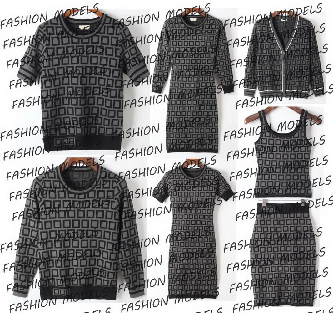 

Women Sweater Woman Knits & Tees Longsleeve Short sleeve Classical English Words Printing O-neck or V-necks Cardigan Sweaters Pullover Long Dress Skirt Luxury 666666, Silical gel