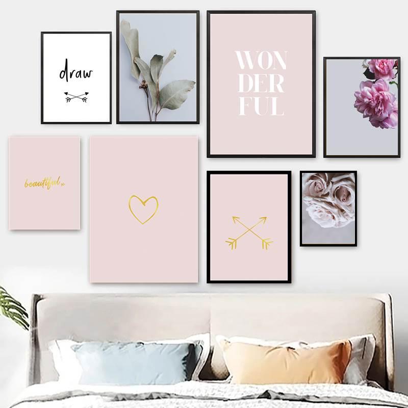 

Paintings Canvas Poster Peony Wall Art Pink Peonies Flower Floral Blush