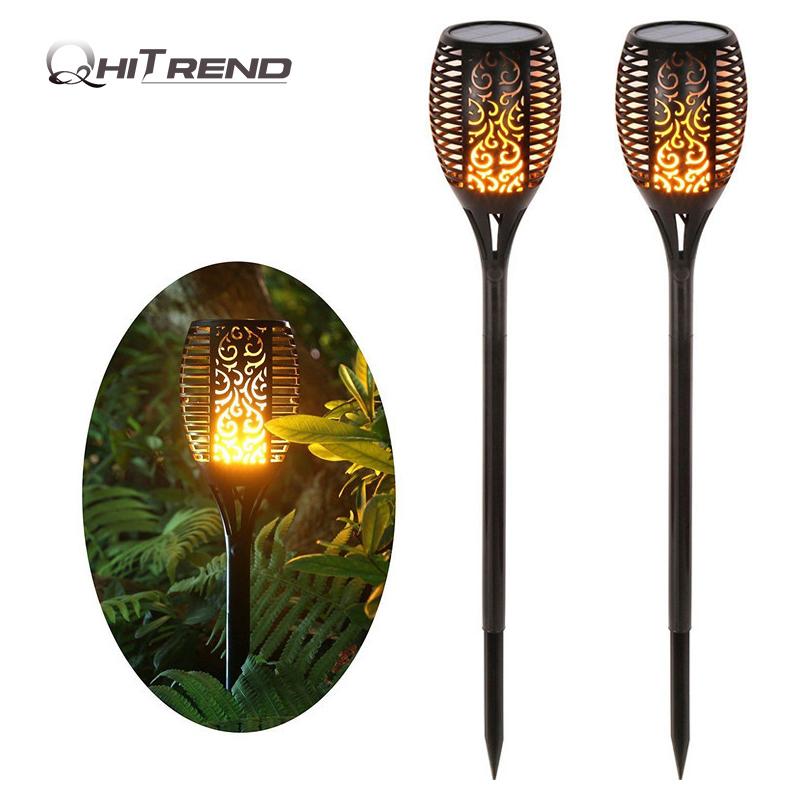 

Lawn Lamps Solar Powered Torch Lights LED Garden Waterproof Outdoor Courtyard Lamp Dancing Flame Flickering 96 LEDs Decorative IP65