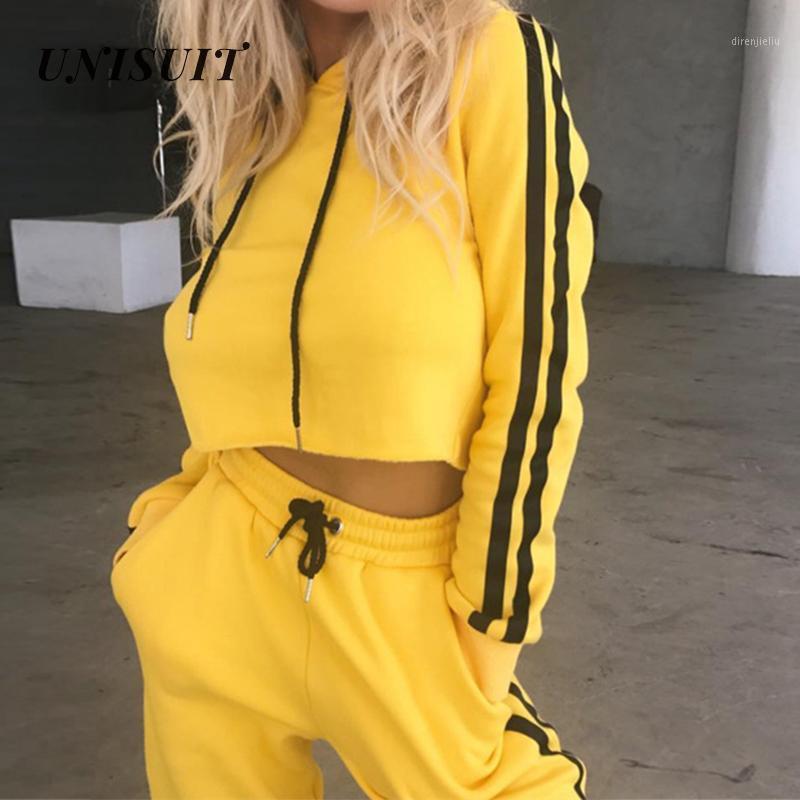 

Running Sets 2021 Autumn And Winter Women Fashion Hooded Long Sleeve Sports Suit Fitness Comforable 2 Pcs Sportwear Female, Black;blue
