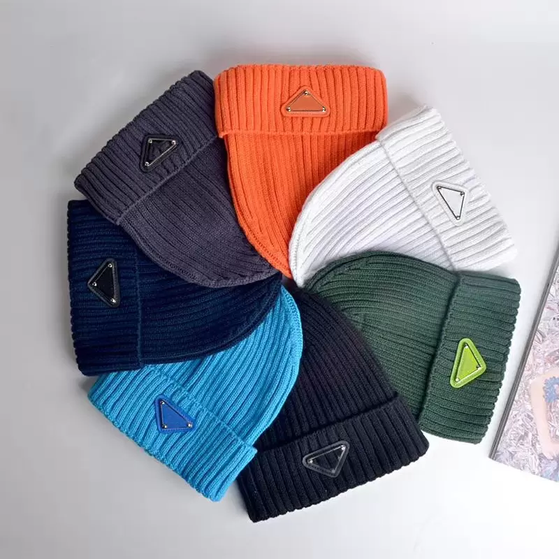 

P Designer Mens Beanie Cap Luxury Skull Hat Knitted Caps Ski Hats Snapback Mask Fitted Unisex Winter Cashmere Casual Outdoor Fashion 7 Color