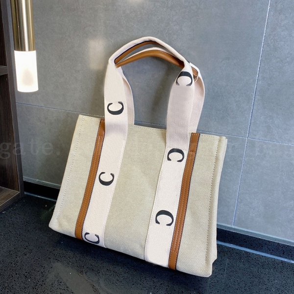 

Women Luxurys designers Woody Totes Bags Handbags Lady fashion canvas Shoulder Bag Handbag Purses Large Capacity shopping Tote, Pic 1