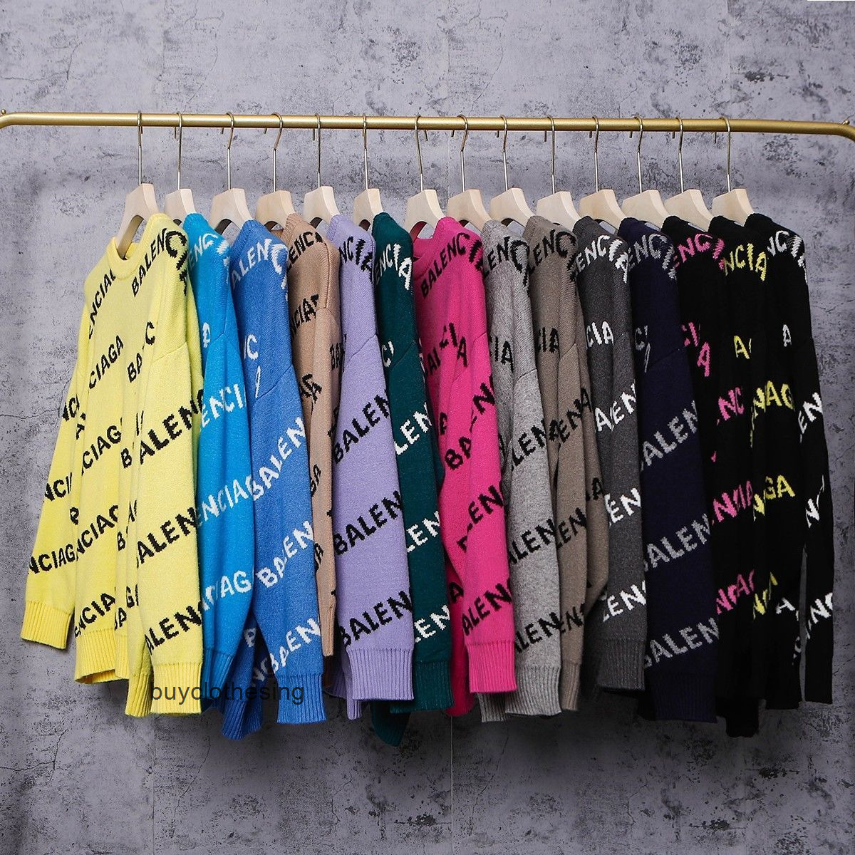 

Designer new balencaiga 2021 New Paris BB family sweater men's and women's round neck sweater oblique tide ins loose top women and men lovers Sweater Knit paris brand, Black