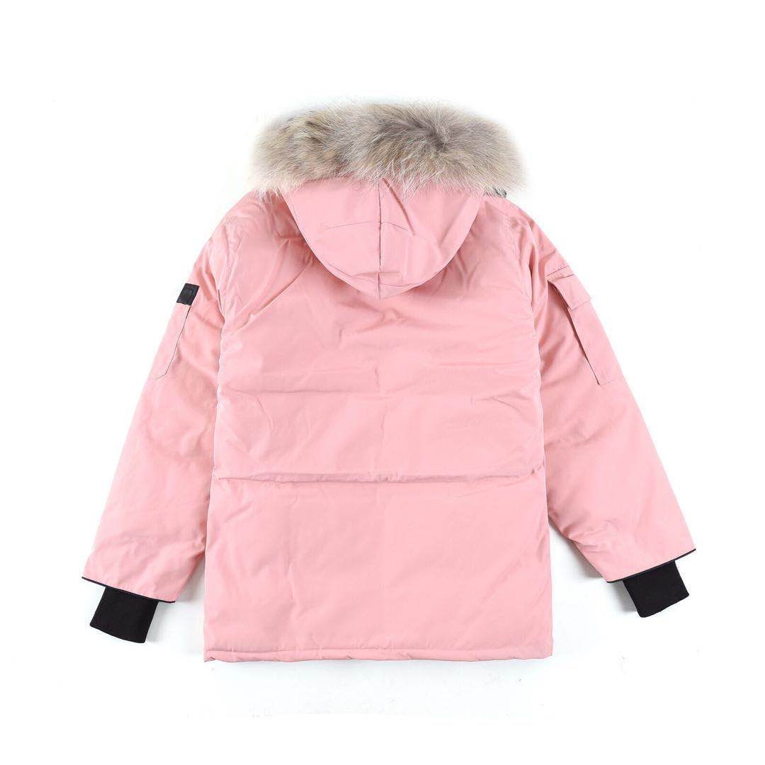 

Mens Women Winter Outdoor Leisure Sports Down Jacket White Duck Windproof Parker Hoodies Hooded Long Leather Collar Cap Warm Raccoon Fur Stylish Classic Expedition, Photo color