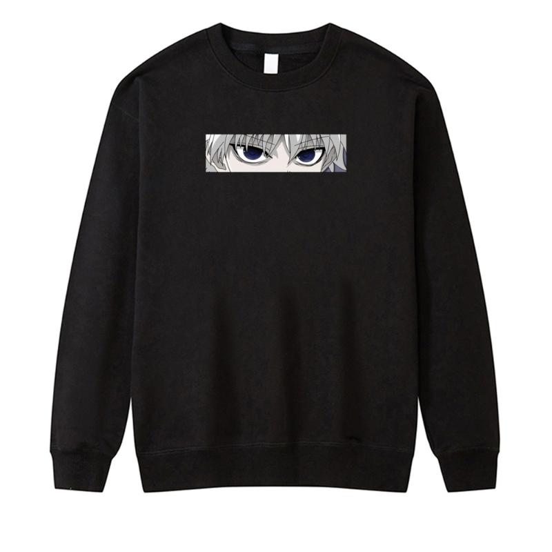 

Men' Hoodies & Sweatshirts × Killua Zoldyck Sad Eyes Japan Anime Autumn Winter Oversized Fabrics Sweatshirt Breathable Mens Coo, Red