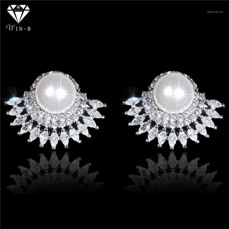 

Link, Chain WIN-B High Quality Jewelry Pearl Stud Earrings Women 2021 Accessories Retention HypoallergenicWholesale1
