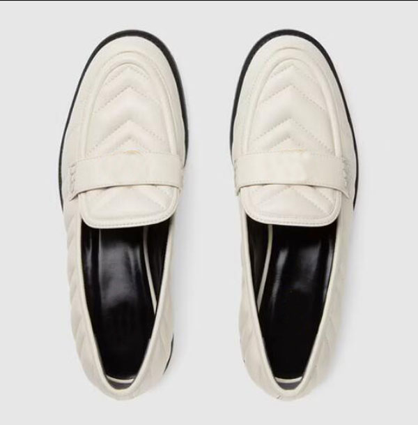 

Women's Dress Shoes Loafers flats luxury design casual flat women Lightweight and comfortable Double--g winter outdoor walking With box