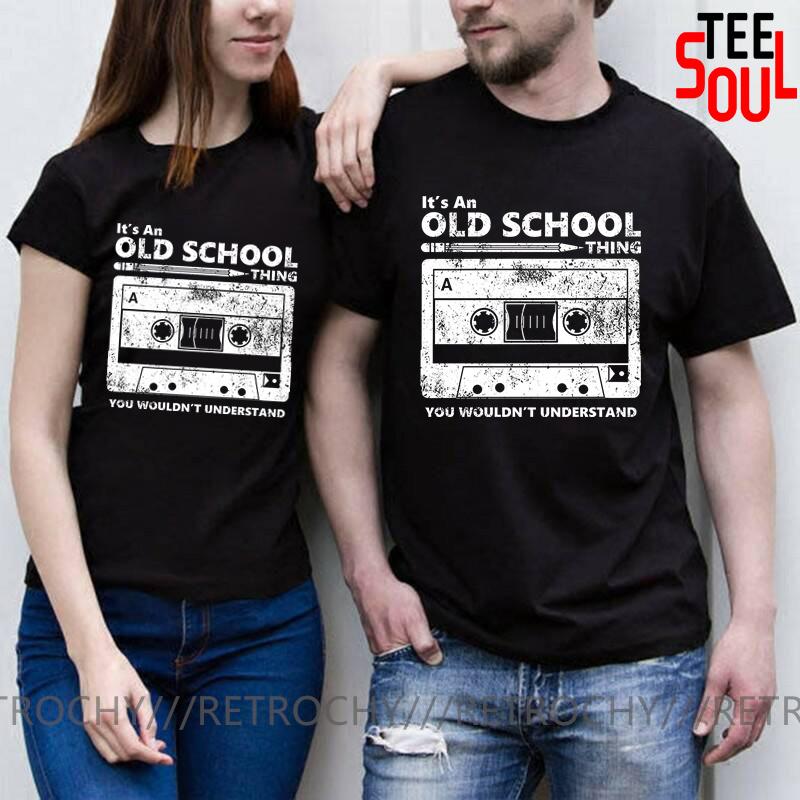 

Men's T-Shirts Women Men Cotton Tshirt Cassette Tape Pencil Boombox Headphones Mixtape Old School Dj Deejay Tee T Shirt Retro O Neck, No printing price