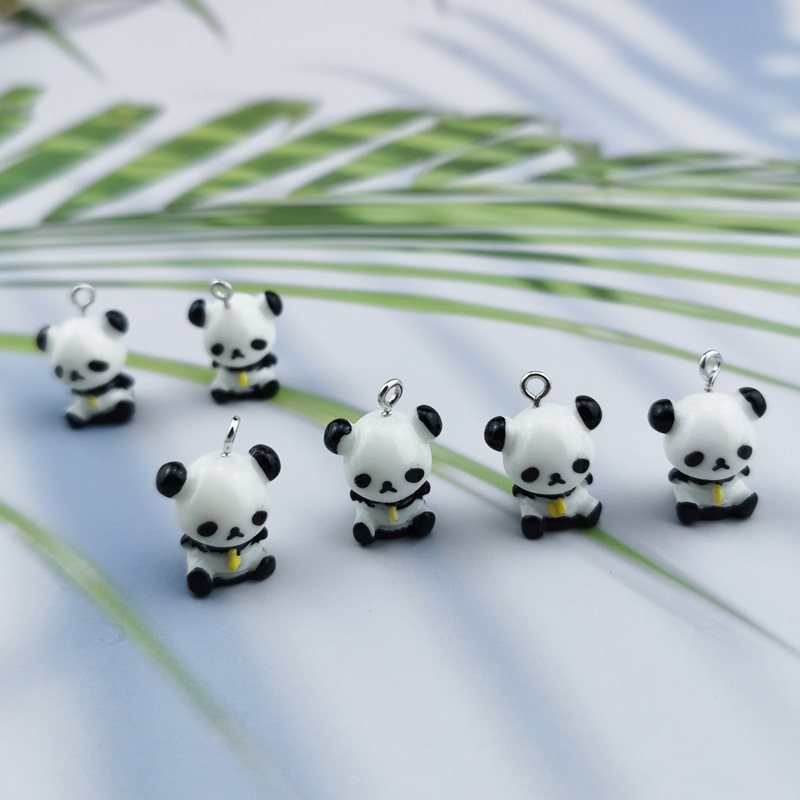 

20Pcs/Set 15x20mm Resin Panda Charms Pendant Jewelry Findings DIY Handmade Hanging Decoration Making Accessories