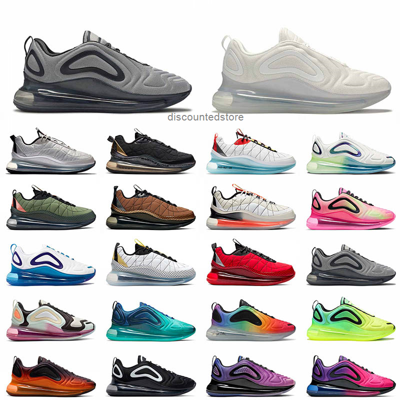 

Wholesale 2021 Top Fashion Sneakers 720s 818 Running Shoes Men Women Wolf Grey Triple White Sea Forest 72C Volt Black Outdoor Trainers, D20 streaks 36-40