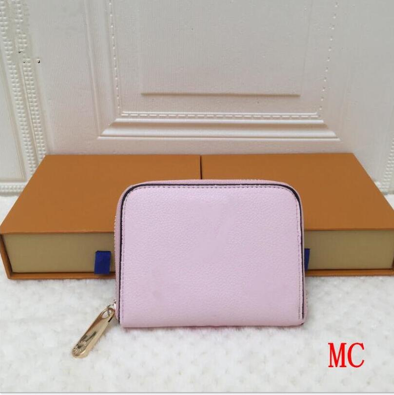 

Wholesale lady square wallet multicolor coin purse Card holder original women classic zipper pocke Clutch bag, Black