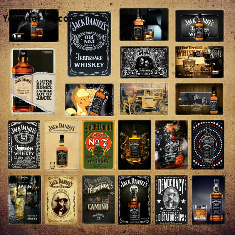 Retro Cold Wine Beer Plaque Whiskey Metal Tin Signs Painting Poster Vintage Wall Art Sticker Pub Bar Home Casino Decor YI-196-image-744930088