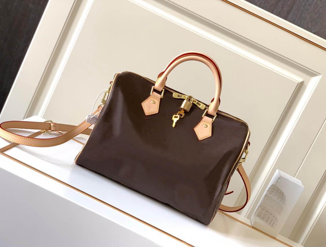 

2021 Fashion Designers Women Handbags Luxurys Lady Shoulder Bags High Quality Leather Messenger Bag Classic Flowers Crossbody Purses Chains Plaid Totes 40392, Old flowers (brown)