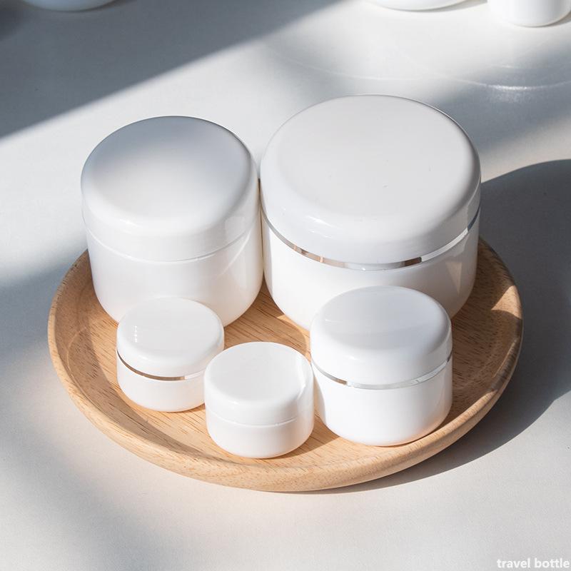 

Storage Bottles & Jars 10pcs White Travel Face Cream Lotion Bottle Cosmetic Container Plastic Empty Makeup Jar Pot Refillable 20/30/50/100/1