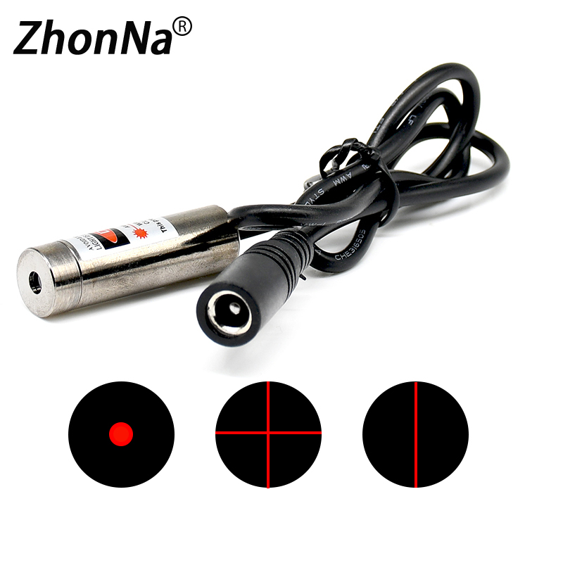 

660nm 200mW Red Light Laser Module Adjustable Linewidth For Level Levels Mark Instrument Emitting Diode Lamp Holder Assembly Cross/One word line /Single Point