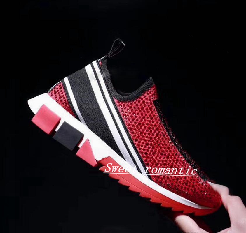 

2021Design Diamond casual Man sneakers luxury Leather crystal woman Sports platform Fashion pcv Thick bottom 21AlphabeticTravel