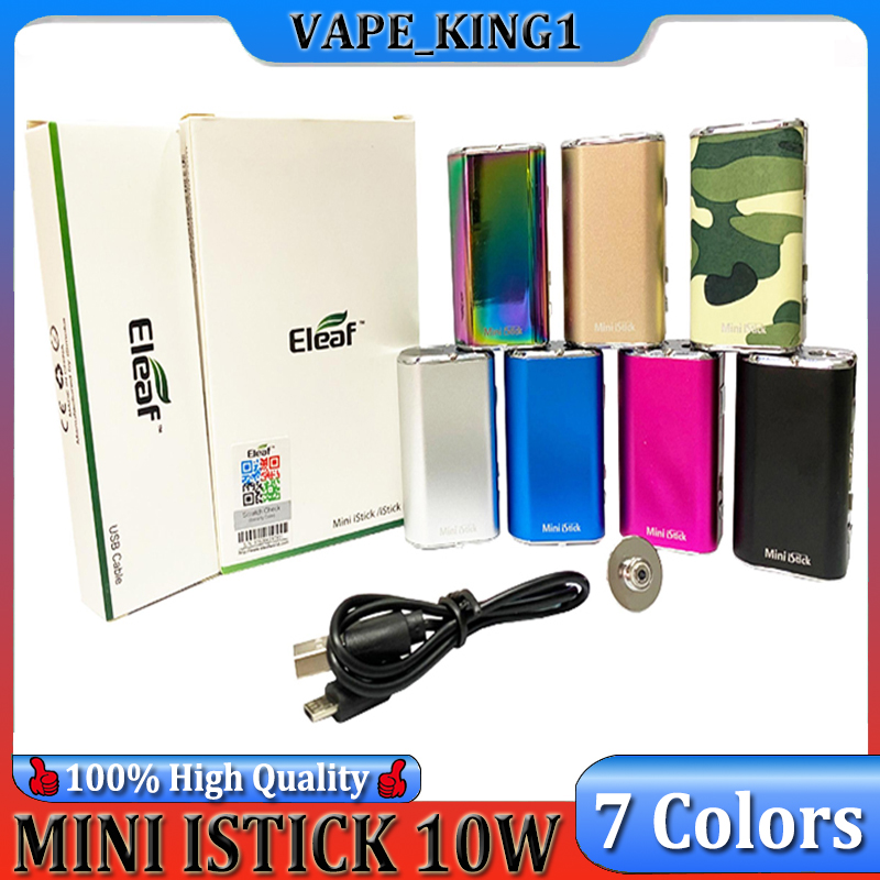 

Eleaf Mini iStick Kit 7 colors 1050mah Built-in Battery 10w Max Output Variable Voltage Mod with USB Cable eGo Connector Fast Send