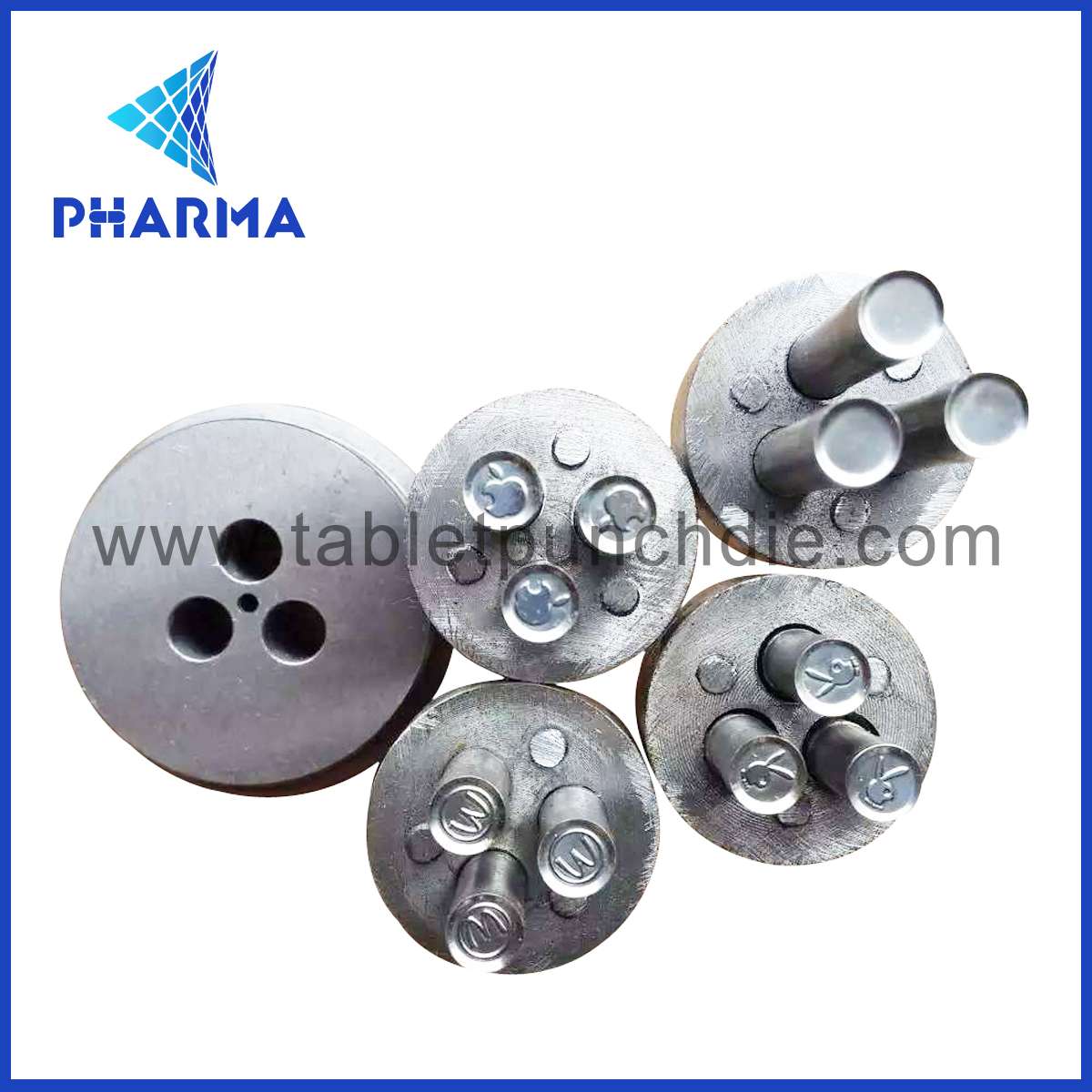 

Multi head THDP punch and die candy tool