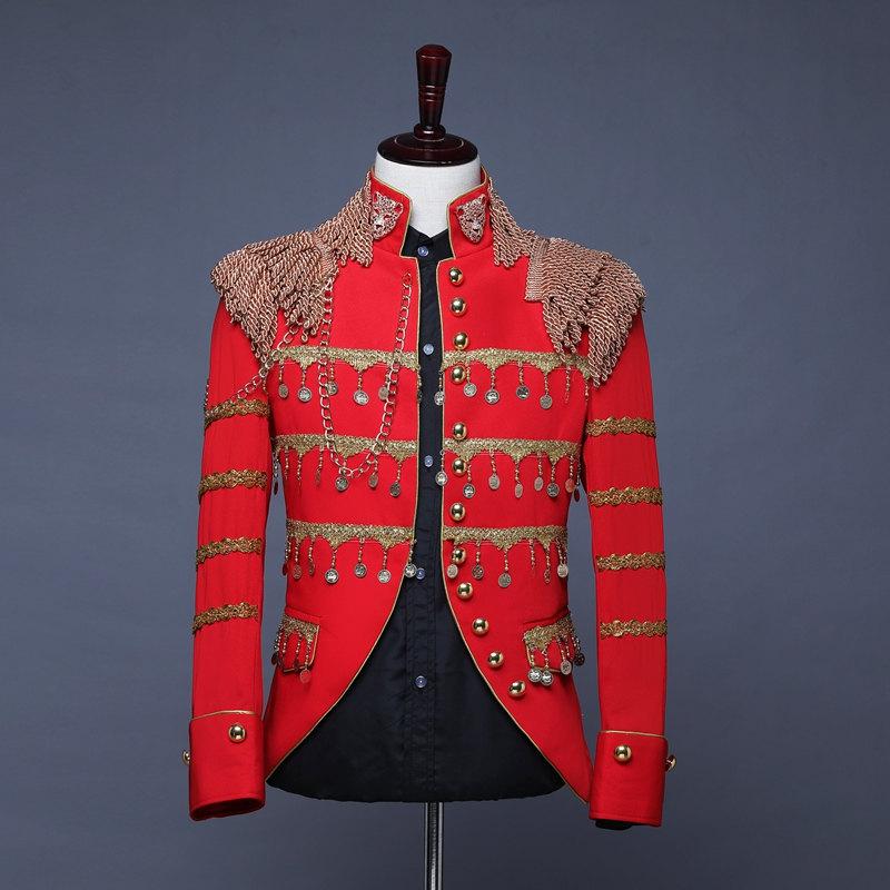 

Men' Suits & Blazers Stage Costumes For Singers Mens Jackets Punk Suit Jacket Chaqueta Hombre Casaco Masculino Bomber, Black