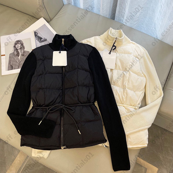 

Monclair Knitted waist elastic tie womens down jacket France Luxury Brand jackets 2021 New Size --XL, Supplement (not shipped separately)