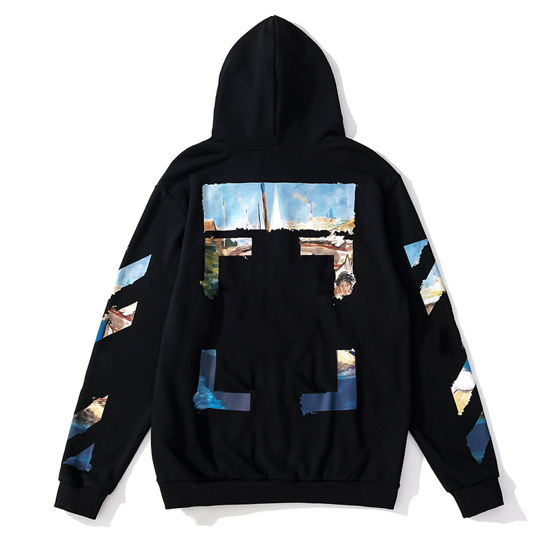 

Off Fashion Hip Hop Landscape Mona Famous Oil Painting Mens Hoodies Printed Hoodie Unisex Women Hooded Casual Harajuku Pullovers Stamou, Shipping fee