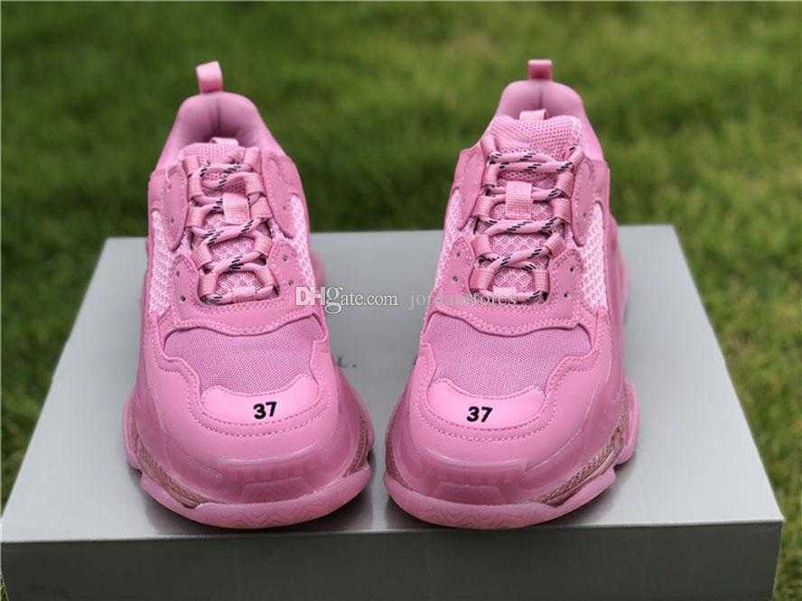 Genuine original cushion shoes mens women outdoor sports pink purple color matching fashion runner