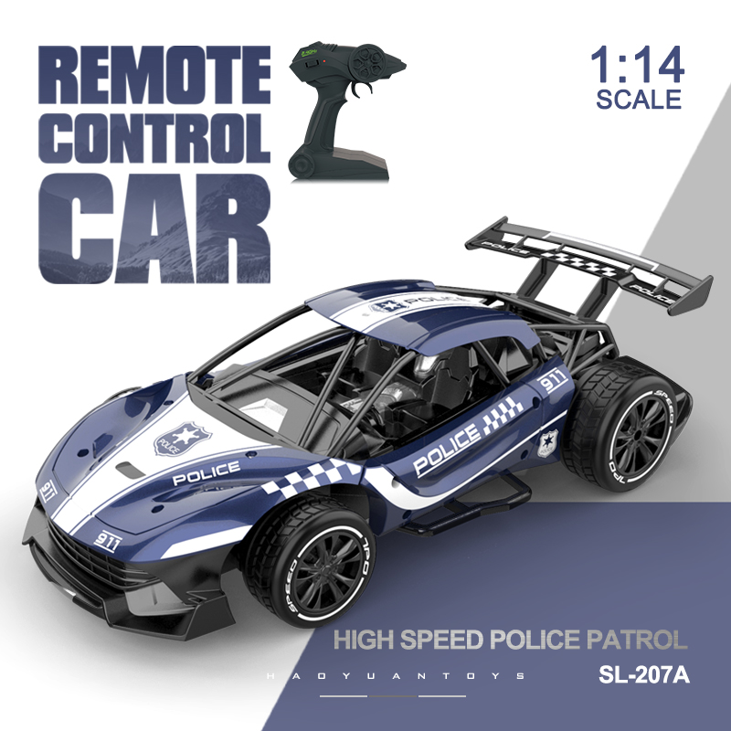 

RC Car 1/24 Remote Control Policeman Car Alloy Radio Control Cars High Speed Car Metal Rc Drift Cars for Boy Drift Cars Toys