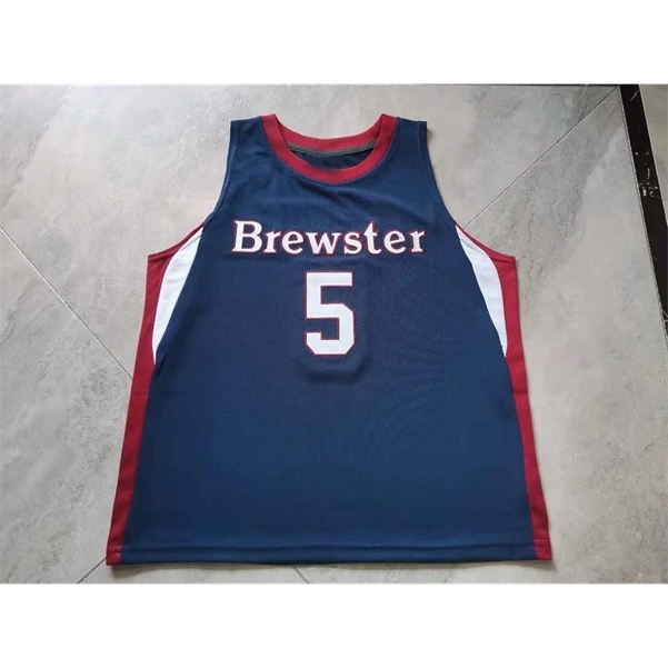 

001rare Basketball Jersey Men Youth women Vintage Brewster Academy Terrence Clarke High School Phenoms Size S-5XL custom any name or number, Blue men s-4xl